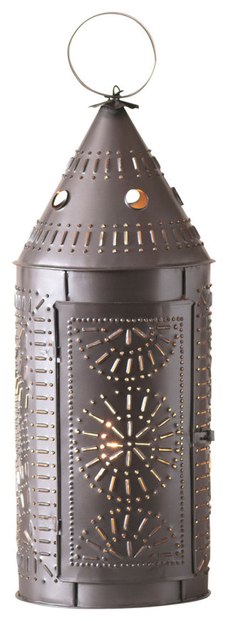 21" Lantern, Smokey Black