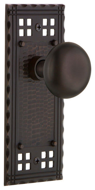 Craftsman Plate Single Dummy New York Door Knob