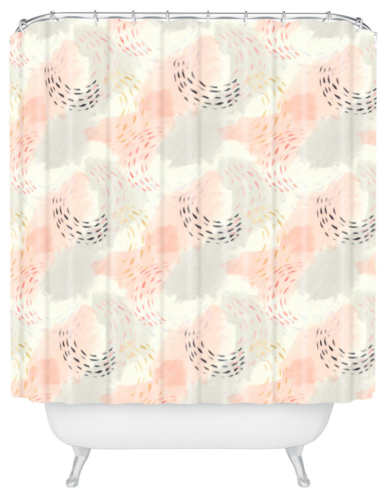 Little Arrow Design Co Abstract Watercolor Pastel Shower Curtain