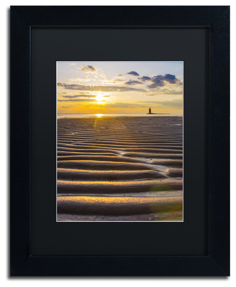 PIPA Fine Art 'Sandbars' Matted Framed Art, 14x11