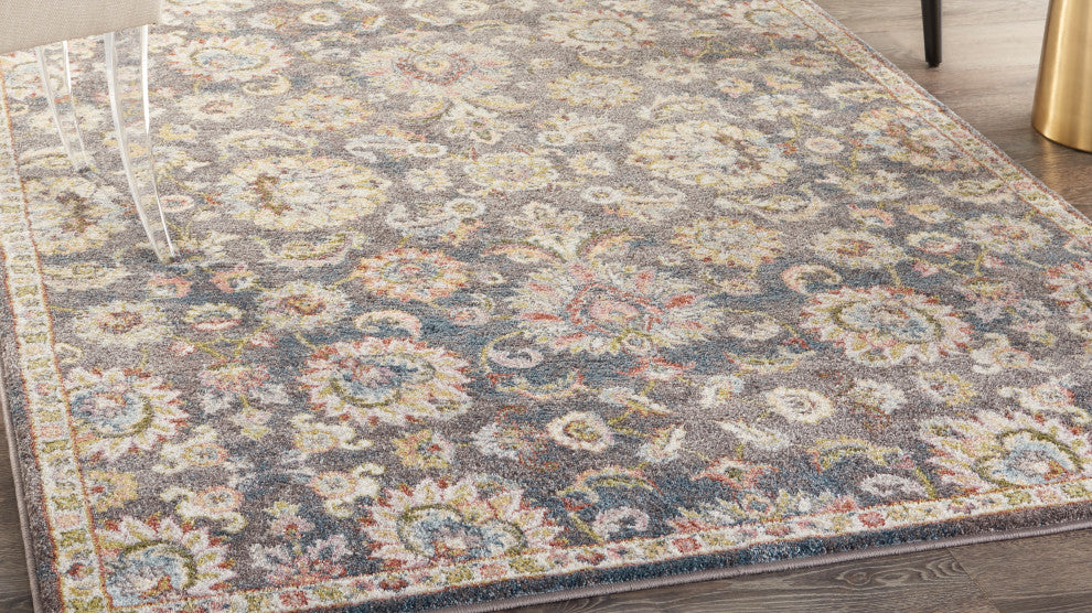 Nourison Juniper Colorful Charcoal Multi 4' x 6' Area Rug