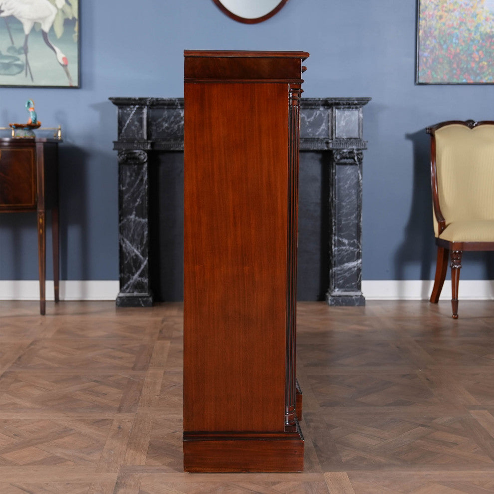 4-Door Mahogany Bookcase