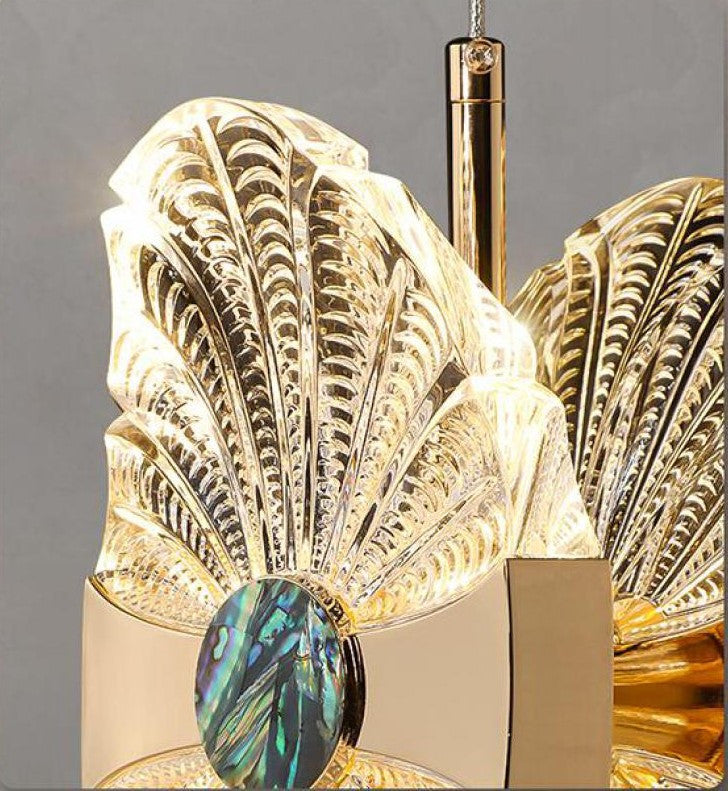 Zedelgem | Luxury Chandelier in the Shape of Lotus Leaf for Dining Room