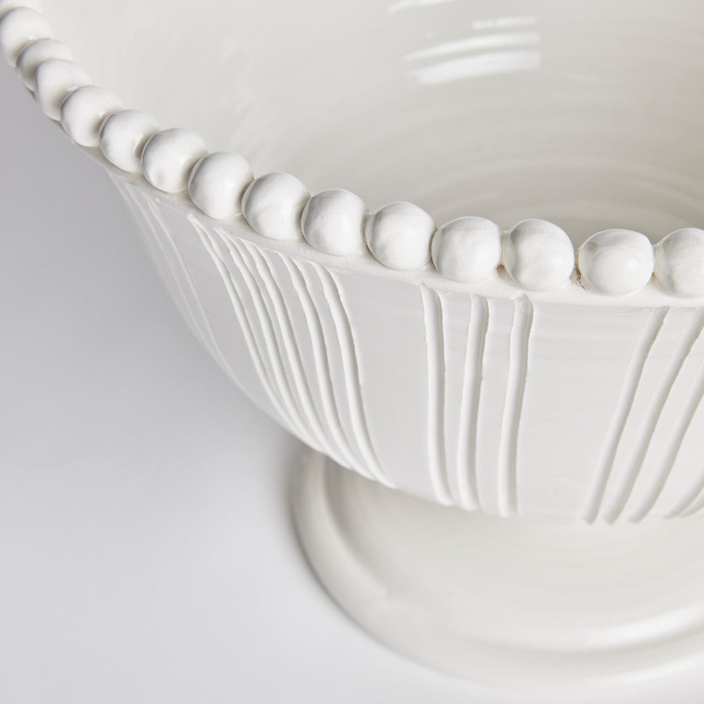 Perla Decorative Italian Footed Bowl