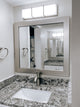 Pendleton Framed Wall Mirror, Nickel, 20" X 24"