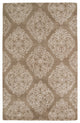 5" X8" X 0.5" Gray Wool Area Rug