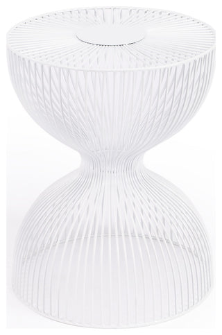 Butler Nicholas Iron Cage Bunching Table, White