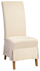 Linen Slip Covered Parsons Chair Set of 2