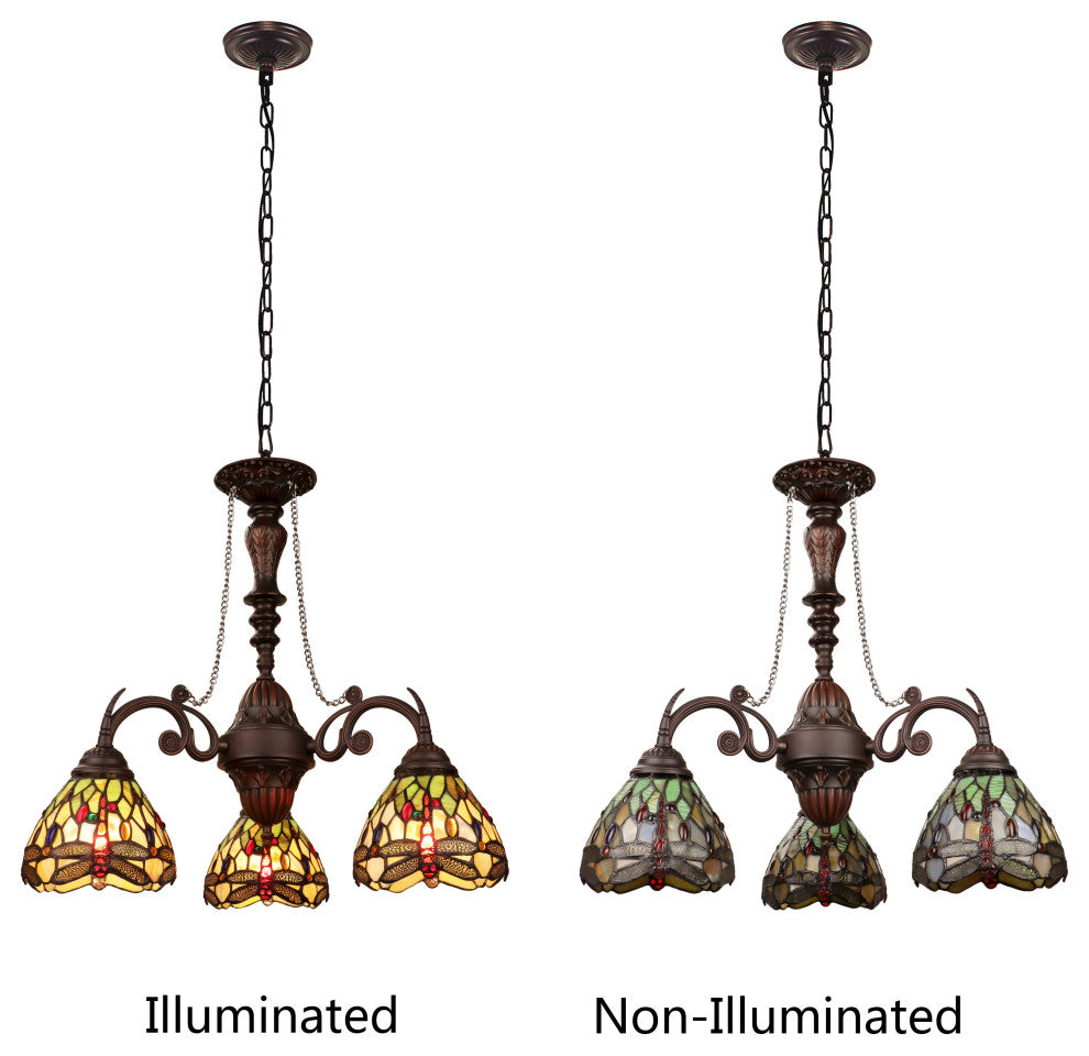 Anisoptera Purity 3-Light Mini Chandelier 24" Wide