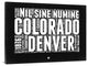 "Colorado Black and White Map" Fine Art Print