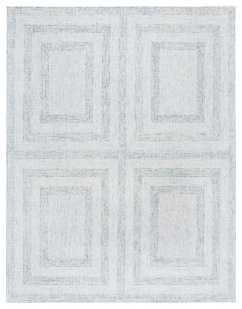 Safavieh Couture Abstract Collection ABT928 Area Rug, Ivory/Blue, 8'x10'
