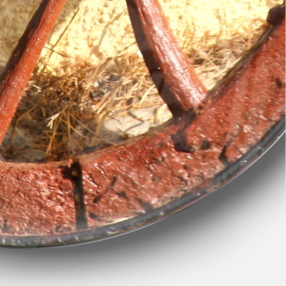 Time Is Love Pink Heart Tree Oversized Quote Metal Clock, 23"x23"