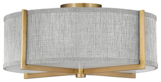 Hinkley Axis Medium Semi-Flush Mount, Heritage Brass