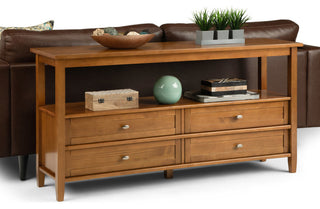 Warm Shaker Wide Console Sofa Table