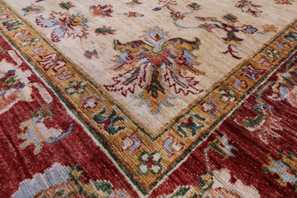 Persian Tabriz Hand-Knotted Wool Rug 5' 1" X 8' 0" Q11273