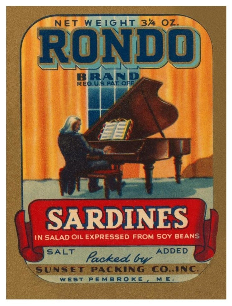 "Rondo Brand Sardines" Digital Paper Print by Retrolabel, 14"x18"