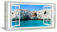 "Window Open To Sunny Summer Sea" Seashore Wall Art, 32"x16"