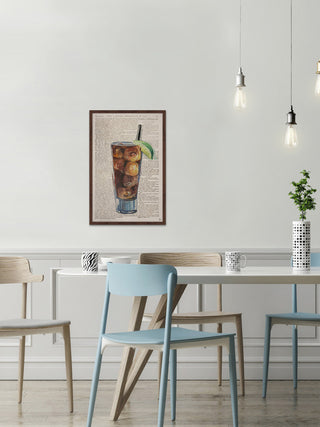"Rum & Coke II" Framed Painting Print, 12"x18"