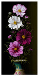 Christopher Pierce ''Four Cosmos'' Canvas Art, 10"x19"