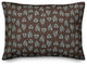 Gray Rooster Pattern Throw Pillow