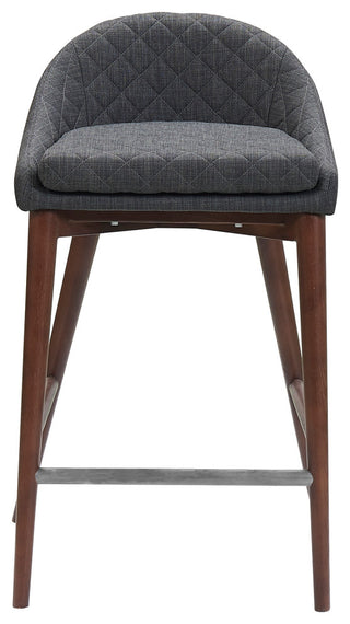 Mila Counter Stool, Set of 2, Dark Gray