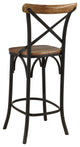 Emmett Cross-Back Counter Chair, Set of 2, Bar Height