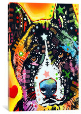 "Akita" Wrapped Canvas Art Print, 18x12x1.5