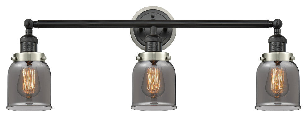 INNOVATIONS 205BK-BPSN-HRSN-G53 3-Light Bath Vanity Light Matte Black