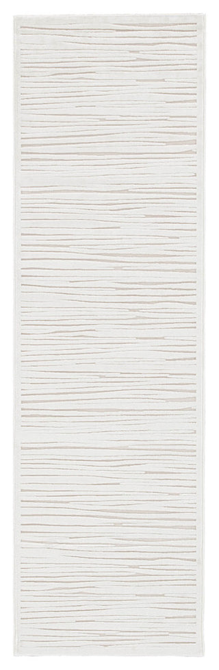 Jaipur Living Linea Abstract White Area Rug, 2'6"x8'