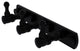 Carolina 3 Position Tie and Belt Rack, Matte Black