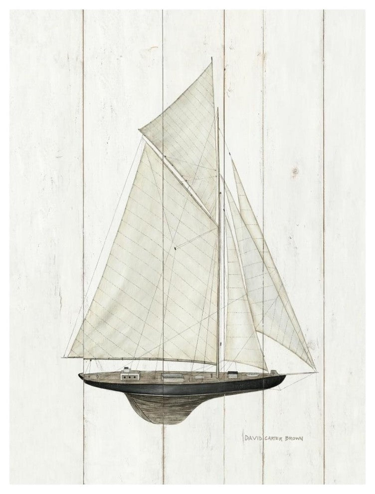 "Sailboat I" Digital Paper Print by David Carter Brown, 38"x50"