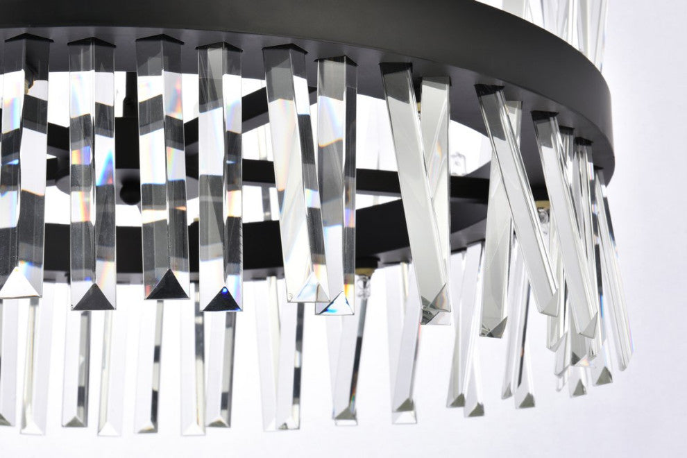 Modern Black 14-Light Pendant