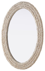 Elegant Lighting MR4C2736 Marlowe 27"W x 36"H Oval Flat Medium - Linen White