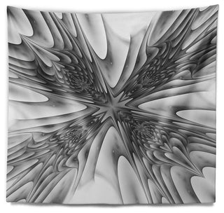 Fractal 3D Magical Depth Contemporary Wall Tapestry, 80"x68"