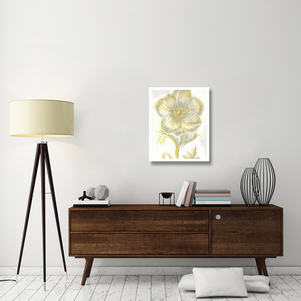 "Belle Fleur Yellow II" Digital Paper Print by Sue Schlabach, 24"x30"