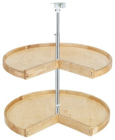 28" Wood Pie-Cut 2 Shelf Lazy Susan Maple Rev-A-Shelf 4WLS942-28-52