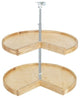 28" Wood Pie-Cut 2 Shelf Lazy Susan Maple Rev-A-Shelf 4WLS942-28-52