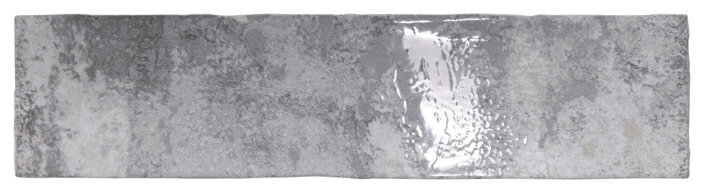 Biarritz 3" x 11-7/8" Ceramic Wall Tile, Grey