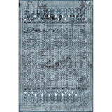 Nuloom Prestyn Machine Washable Faded Tribal Trellis Area Rug, Aqua 3'3"x5'