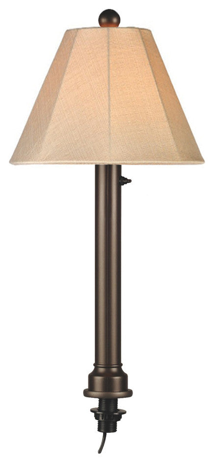 20-777 Umbrella Table Lamp With 2" Bronze Tube Body