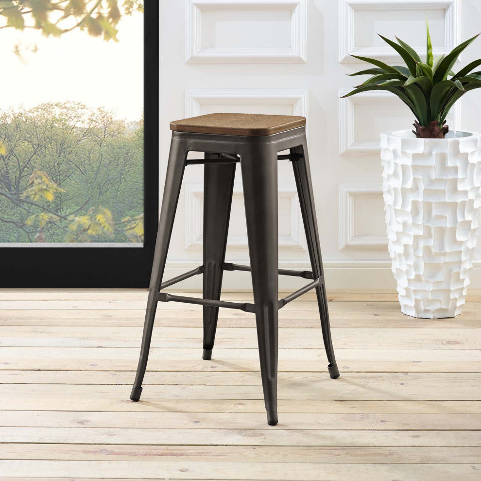 Modern Brown Promenade Bar Stool