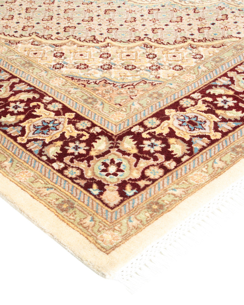 Mogul, One-of-a-Kind Hand-Knotted Area Rug Ivory, 6' 1 x 9' 5