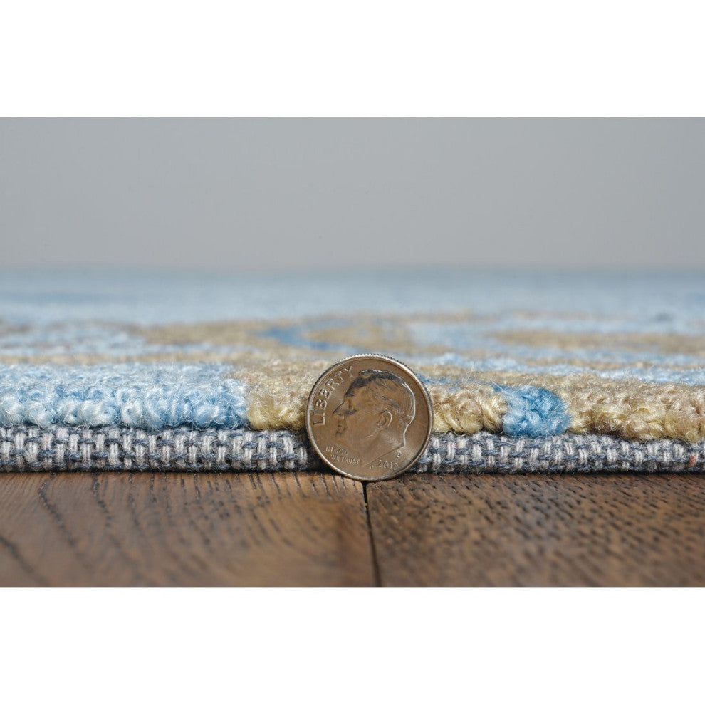 KAS Sonesta 2020 Steel Blue Lagoon Area Rug, 4'x6'
