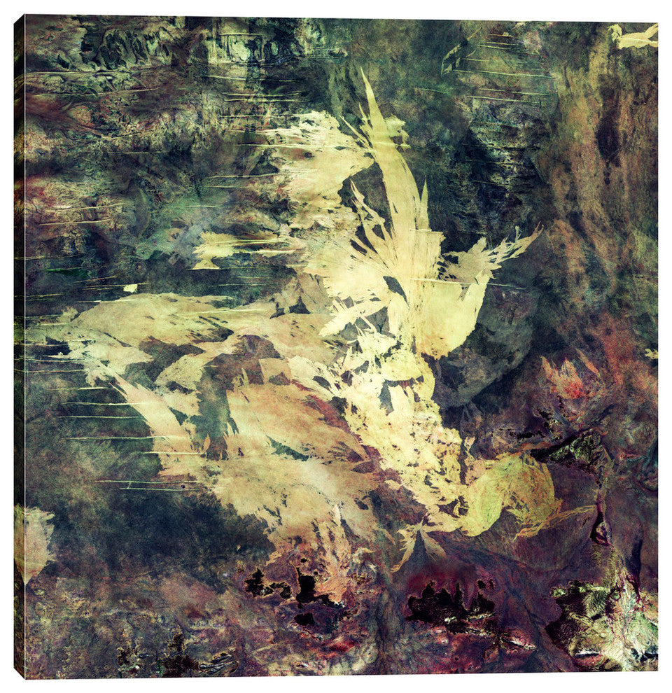 Epic Graffiti "Earth As Art: Sandy Scars" Giclee Canvas Wall Art, 18"x18"