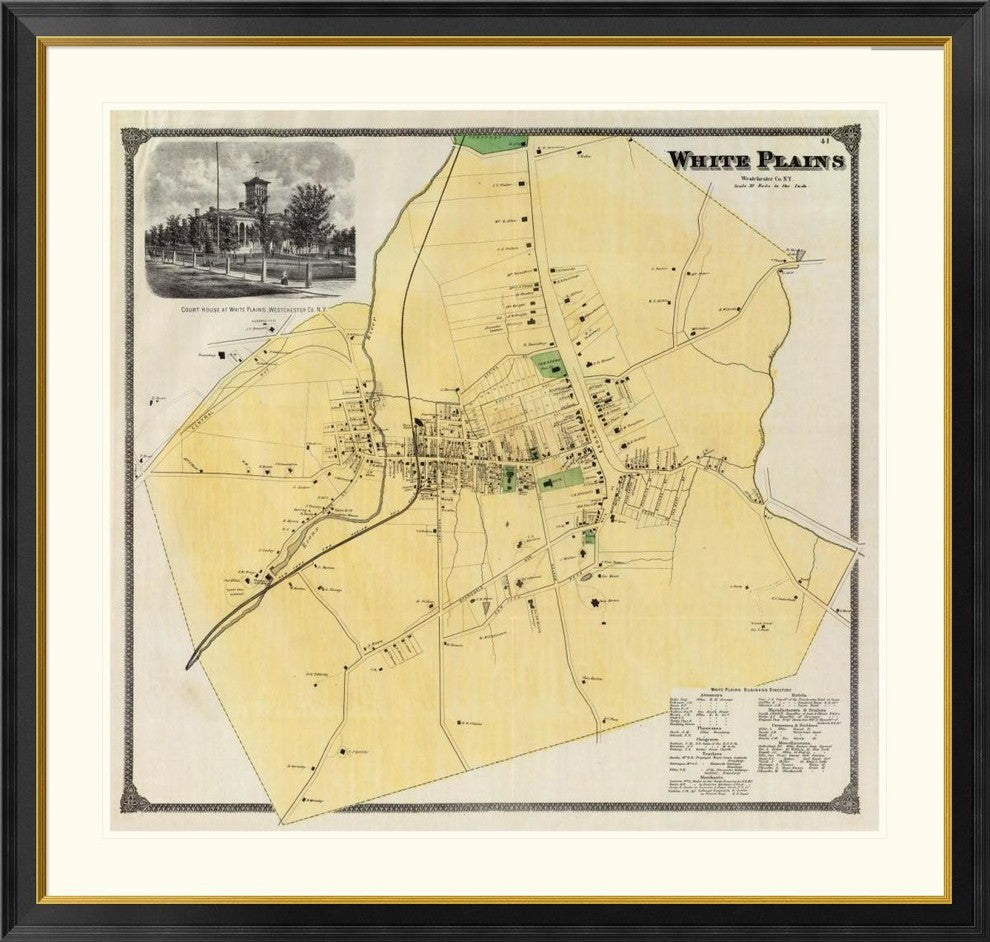 "White Plains, New York, 1868"  by Frederick W. Beers, 46x44"