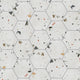 Sonar Hex Porcelain Floor and Wall Tile Sample