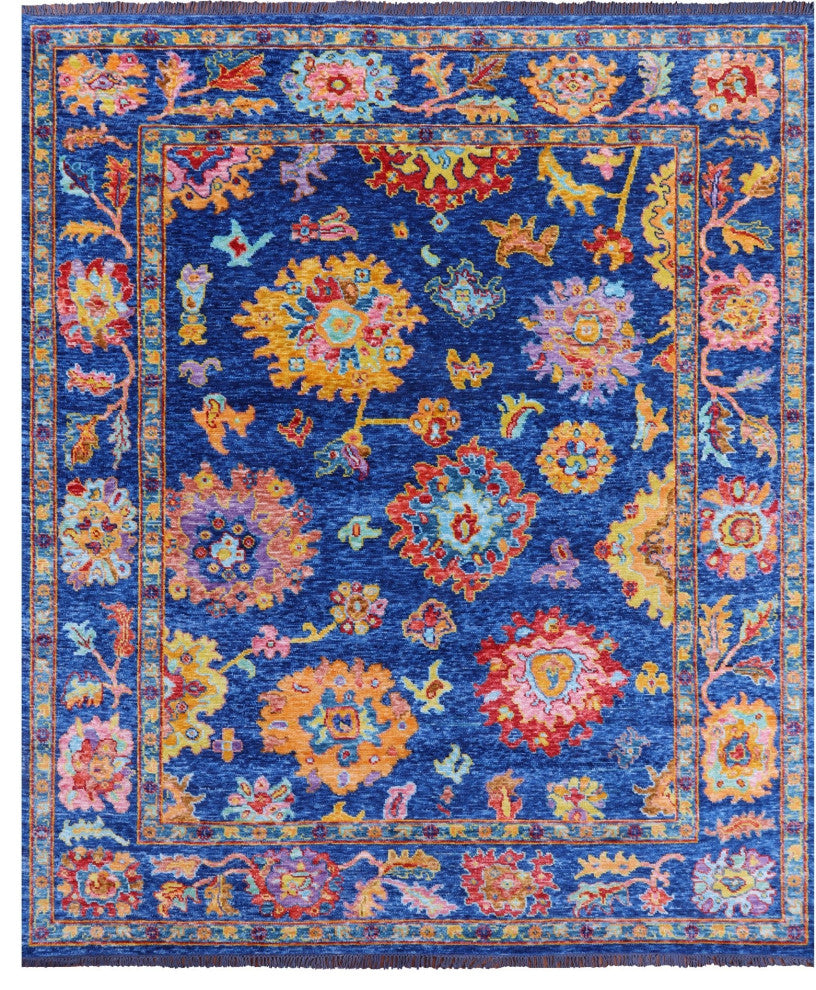Turkish Oushak Handmade Rug 8' 0" X 9' 11" - Q14832