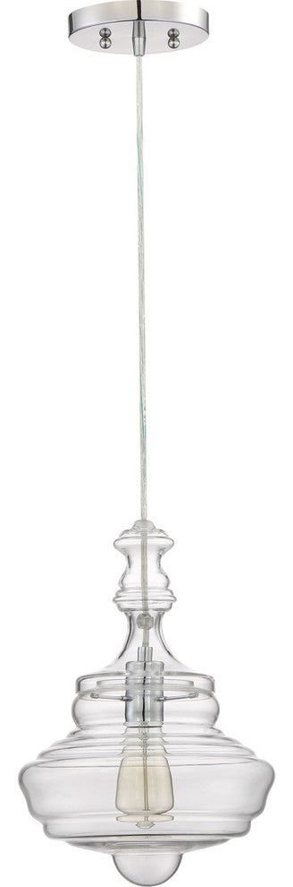 Quoizel QF2047C One Light Mini Pendant Morocco Polished Chrome