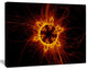 Solar Eclipse Digital Illustration, Abstract Wall Art Canvas, 20x12