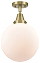 Innovations Lighting 447-1C-AB-G201-10 Beacon 1 Light 10" Flush Mount